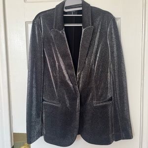 Tahari Metallic Blazer Jacket